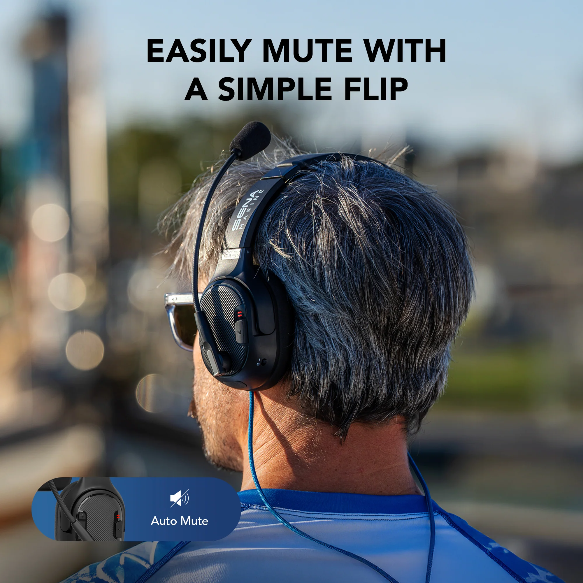 Nautitalk EASY Mono Ear Mesh Communication Headset - Image 4
