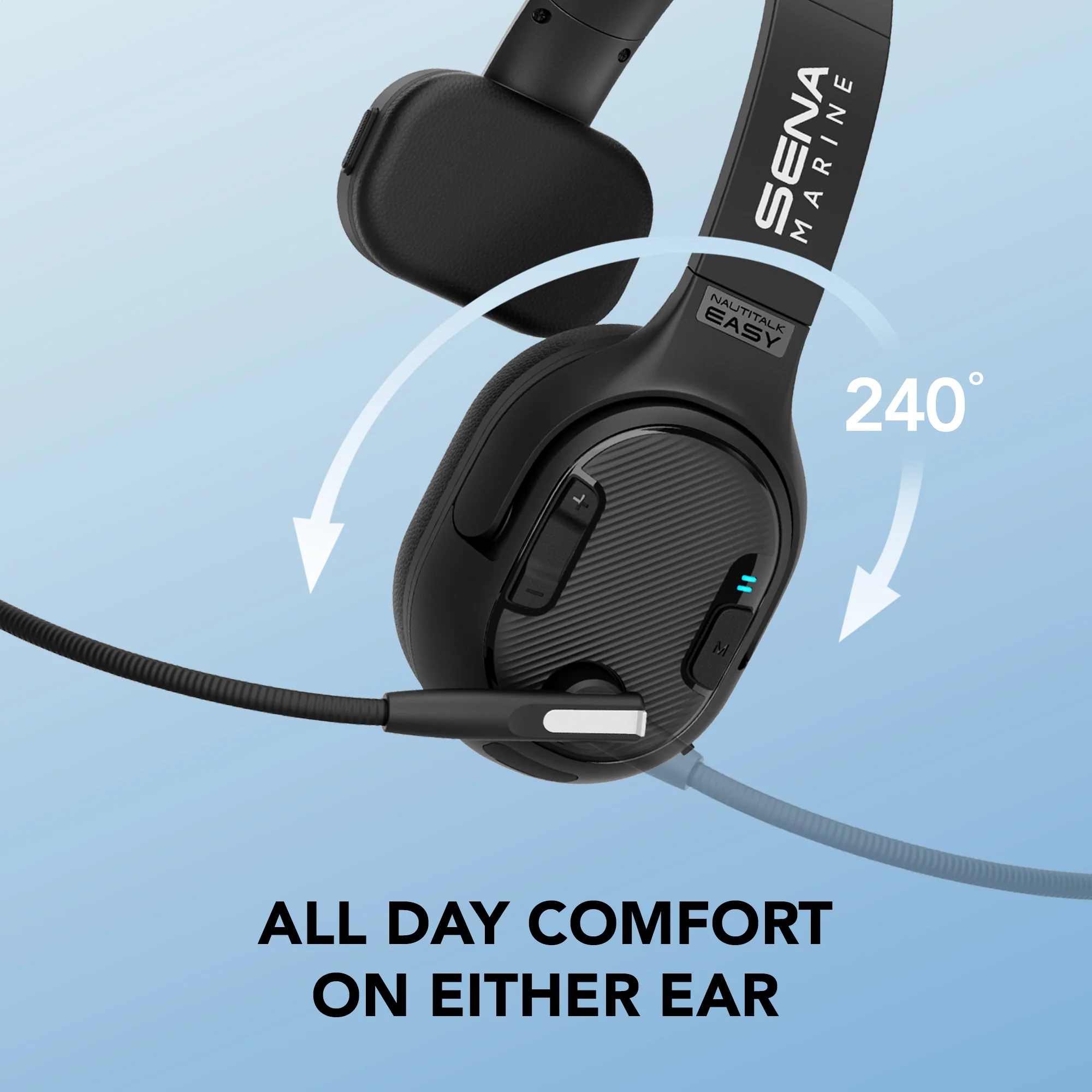 Nautitalk EASY Mono Ear Mesh Communication Headset - Image 6