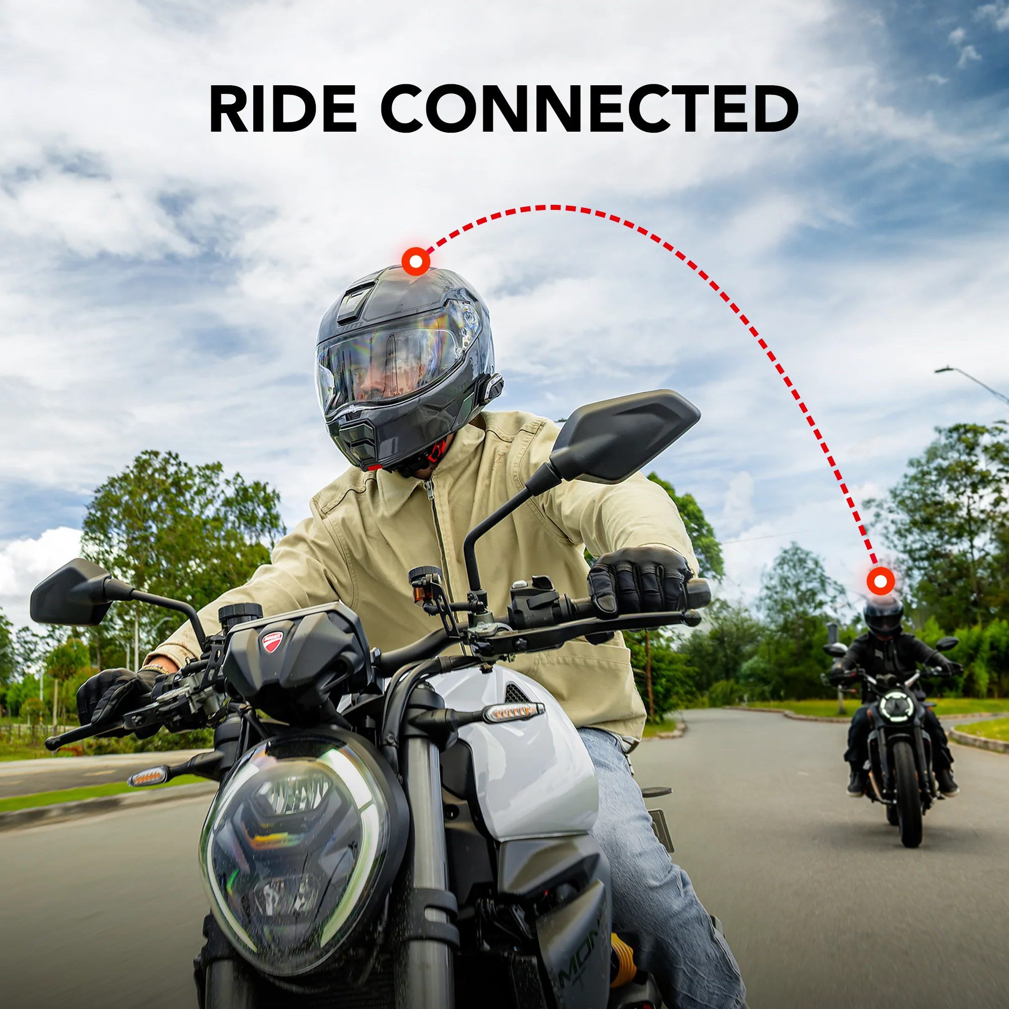 SPIDER X SLIM Motorcycle Mesh Intercom Communication Headset - Image 12